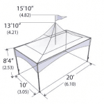 Tent, 10 x 20 Peak Marquee