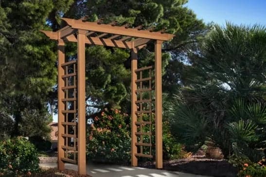 Arbor, Carolina Wood Grain, Pvc Arbor, Carolina Wood Grain, Pvc