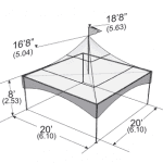 Tent, 20 x 20 Peak Marquee