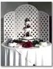 Backdrop, Portable White Lattice Backdrop, Portable White Lattice
