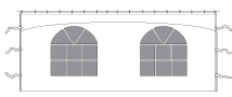 Tent, 10' Window Sidewall Tent, 10' Window Sidewall